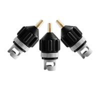 Healifty 3pcs Kayak Air Pump Valve Adapter Connector for Sup Paddle Board Inflatable Mattress Dinghy - Portable Screw-on Inflation Hose Adapter for Outdoor Water Sports