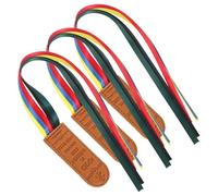 Healifty 3pcs Light Brown Leather Ribbon Bookmarks Tassels, Decorative Page Markers for Reading, Bible Study, Journals, and Diaries, Ribbon Book Tabs for Men and Women