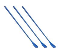 Healifty 3pcs Long Handle Feeding Spoons for Lizards and Small Reptiles, Blue 23cm Scoop Set for Pet Food and Water Dispensing, Small Animal Feeding Tools for Reptile Care
