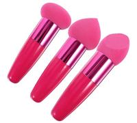 Healifty 3pcs Makeup Pens with Creative Handle Design Concealer Brushes for Wet and Dry Foundation Application Natural Finish Beauty Cosmetic Tools for Daily and Professional Use