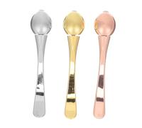 Healifty 3pcs Metal Eye Cream Roller Applicator with Replaceable Ball Dual-end Massage Tool for Eye Corner and Nose Bridge Skincare Tool for Better Absorption and Fatigue Relief