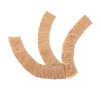 Healifty 3pcs Miniature Thatched Roof Strips 5x20cm Synthetic Straw for Architectural Model Building, DIY Dollhouse Crafting Material for Medieval Cottage Roof Landscaping