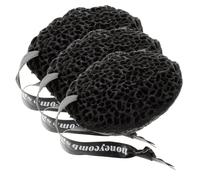 Healifty 3Pcs Non-Latex Drop-Shaped Honeycomb Bath Sponge Deep Pore Exfoliating Body Scrubbers for Effect Safe Natural Material for Home and Travel Use