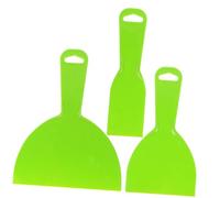 Healifty 3PCS Printer Scraper Ergonomic Hot Bed Spatulas with Rounded Edges for Resin and Plastic Printing Accessories in Light Green Multipurpose Tools for Easy Print Removal and Build