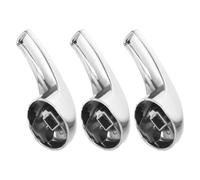 Healifty 3pcs Shower Handle Replacement Parts Ps Silver Water Valve Handle