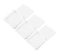 Healifty 3pcs Single Layer Makeup Container Set for Blush, Highlighter, Eyeshadow, Cosmetic Powder Tray Suitable for Travel and Cosmetic Storage