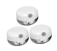 Healifty 3pcs Small Lip Balm Containers with Mirror Mini Cosmetic Jars Portable Tiny Lip Scrub Balm Holders Lightweight Travel-Friendly Makeup Storage