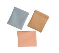 Healifty 3pcs Small Makeup Bags Women Lipstick Organizer Cosmetic Bag Leather Spring Pouch for Coins Portable Travel Pouches