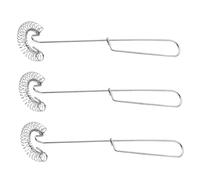 Healifty 3Pcs Stainless Steel Spring Coil Whisk Set Ergonomic Handheld Mixing Tools for Eggs Cream Compact Lightweight Kitchen Accessories Essential for Home Baking Cooking