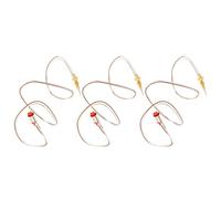 Healifty 3pcs Thermocouple for Gas Fireplace: 70cm Flame-Out Thermocouple Probe for Gas Burner Fireplace Patio Heater - Fire Pit Parasol Heater Ignition Needle
