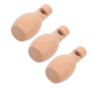 Healifty 3pcs Wooden Whistles for DIY Musical for Early Learning for Preschool Activities and Crafting Fun Party Favors and Interactive Play