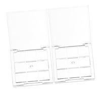 Healifty 3sets Empty Eyeshadow Boxes Travel Use Makeup Container Transparent DIY Sample Holder for Eyeshadow and Blusher for Women Special Occasions 2pcs*3