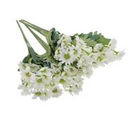 Healifty 4 Bunches Bunches Artificial Daisies Flowers Bouquet Lifelike Faux Daisy for Wedding Home Decor Photography Props Graduation Ceremony Cloth Material White Stem Flower Arrangement
