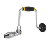 Healifty 4 Jaw Bit Brace Steel Hand Drill for Carpentry and Multi-Functional Wall Drilling Tool Manual Rotary Drill