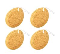 Healifty 4 Pcs Shower Sponges with Hanging Rope, Honeycomb Bath Sponge, Body Scrubber Cleansing Supplies for Kids Adults Men Women Cleaning Exfoliating Body