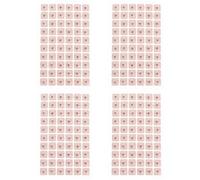 Healifty 4 Sheets 240pcs Ear Press Seeds Acupuncture Vaccaria Plaster Bean Acupoint Massage Paste Ear Stickers for Ear Therap Pain Relief Care(As Shown)