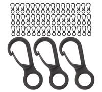 Healifty 400pcs Black Plastic Snap Clip Hooks Lightweight Tent Accessories with Versatile Application for Outdoor Activities and Crafting Equipment Hanging