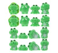 Healifty 40pcs Adorable Miniature Frog Figurine Resin Frogs