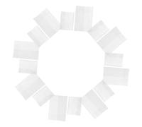 Healifty 40pcs Clear Book Covers for Soft Cover Books Transparent Notebook and Textbook Protectors Lightweight Plastic Sleeve for School and Office Use