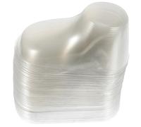 Healifty 40pcs PVC Shoes Display Stands for Socks and Footwear, 8cm Feet Holders for Newborn and Learning to Walk, 20 Pairs Shoe Molds for Nursery Display