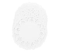 Healifty 420Pcs Food Paper Mats Lace Doilies for Baking Oil Pads for Cakes Round Greaseproof Paper for Parties and Events Safe