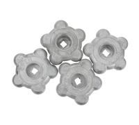 Healifty 4pcs Angle Valve Hand Wheel Handle Shutoff Valve Fitting 8x8mm Pentagonal Knob for Control