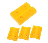 Healifty 4pcs Automotive Jack Pads High Density Rubber Vehicle Lift Support Blocks Square and Round Shapes Fit for Garage Floor Protection and Stable Lifting