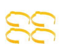 Healifty 4pcs Car Vinyl Wrap Roll Fixator Vinyl Film Roll Holders Clips Plastic Orange Secure Grip Convenient to Use for Car Detailing Shops Automotive Services