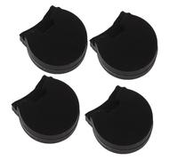 Healifty 4pcs Clarinet Rest Silicone Thumb Support Soft Feel Not Easy to Deform Black Fashionable Appearance for Wind Instrument Playing