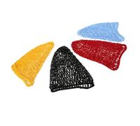 Healifty 4pcs Crochet Hairnet Mesh Snoods for Women Breathable Woven Bun Covers for Sleeping and Daily Use Lightweight Cotton Blend Hair Wraps for Hair Protection and Comfort