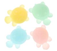 Healifty 4pcs Cute Turtle Shaped Children's Soap Bars with Essential Oils, Nourishing and Gentle Care for Baby's Delicate Skin, for Home and Outdoor Activities Bath Time