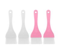 Healifty 4pcs DIY Large Facial Mask Brush Soft Powder Applicators for Body and Face Makeup White Pink Skin Care Tools Clay Mask Brush