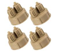 Healifty 4pcs DIY Reactor Bottle Cap for Aquarium Co2 Tubing Quick Install | ABS Plastic, Reusable Replacement Part, Two Types, for Fish Tank Maintenance and Home Aquarium Use
