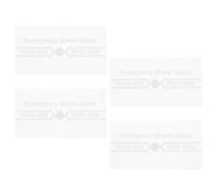 Healifty 4pcs Fire Alarm Manual Call Point Replacement Frangible Glass Cover, Heat Resistant Break Glass Unit for Wall Mounted Fire Safety Panel, Emergency Switch Protection