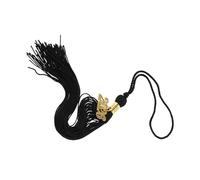 Healifty 4pcs Graduation Tassel Charm Black Memorial Graduation Cap Pendants for Advanced Ceremonies and Party Favors