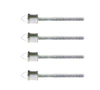 Healifty 4pcs Hanging Solar Acrylic Tube Lights Outdoor LED Garden Decorative Solar-Powered Acrylic Tube Lamps for Patio Lawn Holiday Lighting
