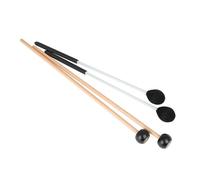 Healifty 4Pcs Marimba Hammer Sticks for Xylophone Elementary Education Maple and Rubber Heads Musical Instrument Mallets Gift for Beginners