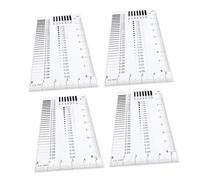 Healifty 4pcs Multi Function Crack Gauge with Line Measurement for Accurate Defect Detection Various Industries
