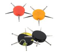 Healifty 4pcs Nail Art Dotting Tool Rhinestone Nail Pen Metal and Plastic Acrylic Handle and Polymer Clay DIY Enthusiasts