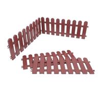 Healifty 4pcs Outdoor Tortoise Enclosure Fence for Small Animals, Backyard Pet Playpen Border with 50x20cm Coffee Color Panels, Garden Tortoise Habitat Fence for Lawn and Yard