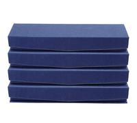 Healifty 4pcs Pen Case Cloth Pen Box Blue Compact Design Reduce Friction for Employees Wrapping Festival Celebrations