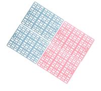 Healifty 4pcs Plastic Square Cage Floor Mat for Rabbit and Guinea Pig