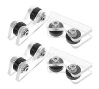 Healifty 4pcs Pool Cue Straightness Checker for Snooker and Pool Cues Acrylic Ferris Wheel Structure, Precise Detection and Stable Support for Professional Use and Competitive Games