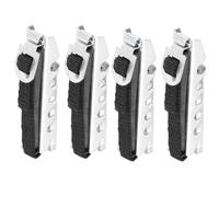 Healifty 4pcs Portable Black Guitar Capo Set for Acoustic, Classical, Electric Guitars and Ukulele - Lightweight Adjustable Clamp Musical Instrument Accessory for Stringed Instruments