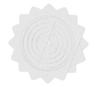 Healifty 4pcs Portable Mandala Dot Stencils Medium Delicate DIY Drawing Templates for Wall Painting Practice Washable Patterns for Home Decor
