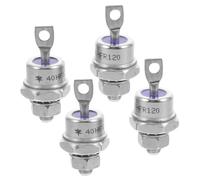 Healifty 4pcs Reverse Polarity Rectifier Diode 40hf120 40hfr120 with Mount and Spiral Wound Metal Casing for Power Supply and Battery Charger Applications, High Current Capacity and Voltage