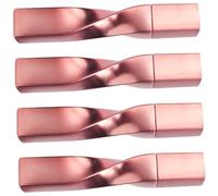Healifty 4pcs Rose Gold Empty Mascara Tubes with Wand Brush Leakproof Refillable Eyelash Cream Containers for Travel and Cosmetic Bag Portable Eyebrow and Castor Oil Applicator