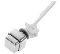 Healifty 4pcs Side Mount Toilet Push Button Replacement Set in Silver Plastic, Simple Structure and Great Reliability, for Bathroom Toilet Repair and Flush Button Lever Replacement