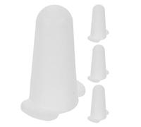 Healifty 4pcs Silicone Piping Nozzle Covers Set Medium Size, Cake Decorating Tip Protectors for Frosting, Replaceable Mini Piping Tip Protectors for Baking and Dessert Decorating