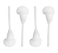 Healifty 4Pcs Soft Bristle Toilet Brush Set with Ergonomic Handle for Bathroom Cleaning and Stain Removal Long Handled Bathroom Cleaning Brush for Toilet Bowl and Home Supplies
